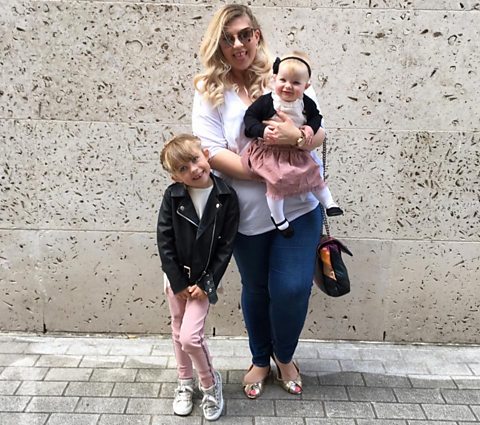 Louise Pentland and her children