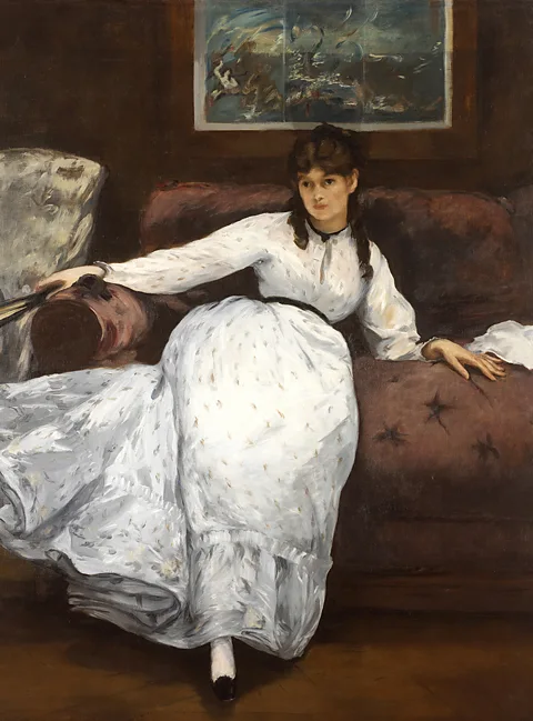 Getty Images In Repose (1871), Manet showed Morisot in an unconventional, informal posture (Credit: Getty Images)