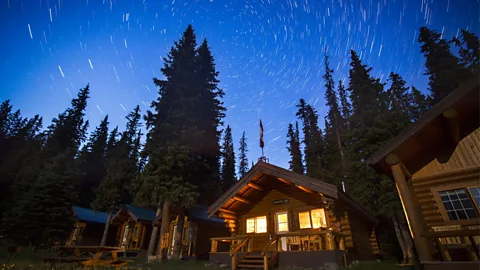 Shadow Lake Lodge Shadow Lake Lodge dates back to 1930 and is a series of secluded log cabins in Banff National Park's southern corner (Credit: Shadow Lake Lodge)