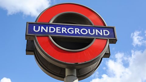 The London Underground sign