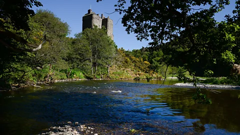 Tweed Forum Neidpath Castle sits high above a bend on the River Tweed (Credit: Tweed Forum)