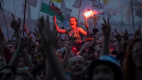 Getty Images At music festivals, frequent showering is not a social expectation (Credit: Getty Images)