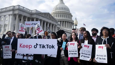 Getty Images The prospect of a TikTok ban in the US has concerned many small businesses and professionals who rely on the platform (Credit: Getty Images)
