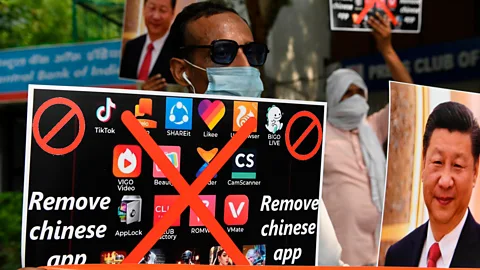 Getty Images The ban of TikTok in India came at a time when tensions with China were already heightened (Credit: Getty Images)