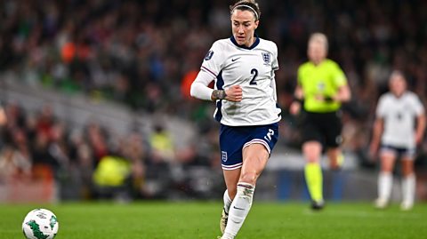 Lucy Bronze during a Women's European Championship qualifying match against the Republic of Ireland