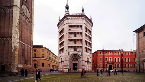 Alamy Beautiful Parma is the birthplace of opera composer Giuseppe Verdi, Parma ham and Parmigiano Reggiano cheese (Credit: Alamy)