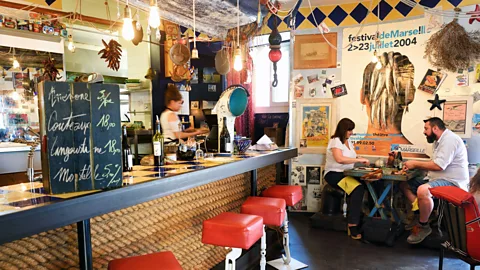 Alamy Mazzia's favourite place to enjoy Marseille's famous fresh seafood is La Boîte à Sardine on Boulevard de la Libération (Credit: Alamy)