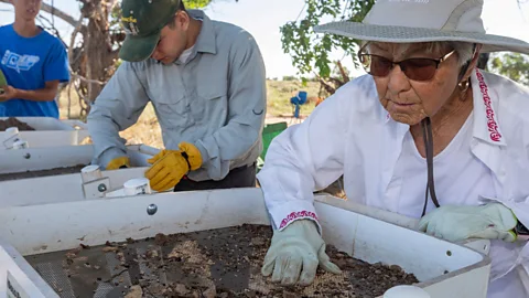 Alamy Clark and Amache survivors have been conducting archaeological digs to better preserve the site's legacy (Credit: Alamy)