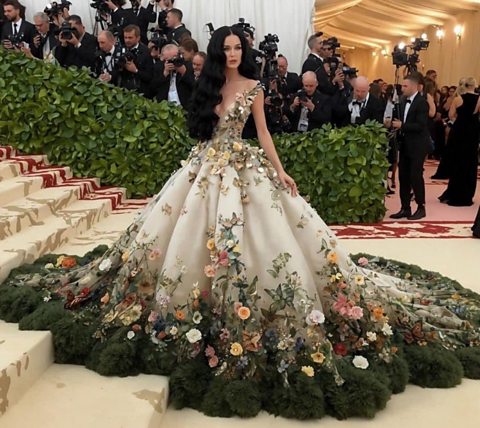 An AI generated image of Katy Perry at the Met Gala