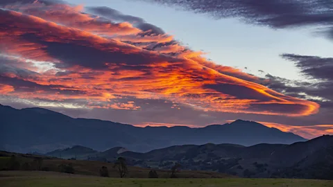 Getty Images An atmospheric river storm moves into the Santa Ynez Valley in California in January 2024 (Credit: Getty Images)