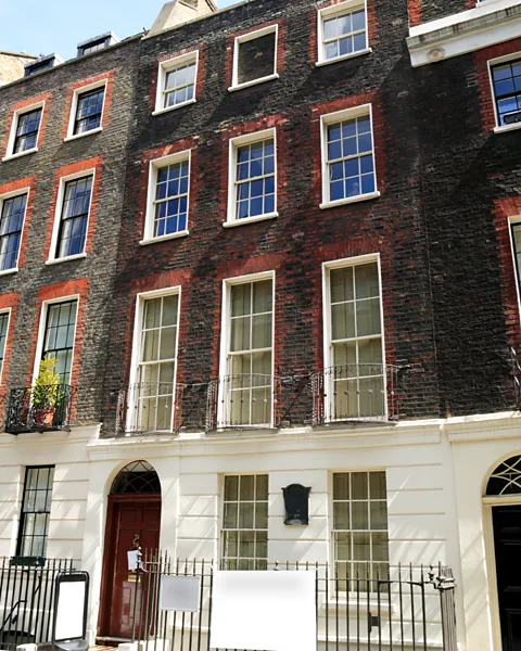 Getty Images Franklin lived at 36 Craven Street near London's Trafalgar Square for 16 years from 1757-75 (Credit: Getty Images)