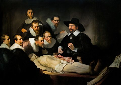 Chaidh The Anatomy Lesson of Dr Nicolaes Tulp a pheantadh le Rembrandt ann an 1632