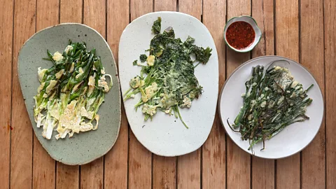 Ji Hye Kim Plates of spring herb jeon