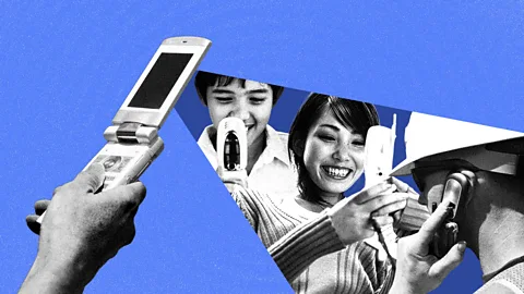 Serenity Strull/BBC/Getty Images The flip phone - once a dominant design - could see a resurgence in the "dumbphone" community (Credit: Serenity Strull/BBC/Getty Images)