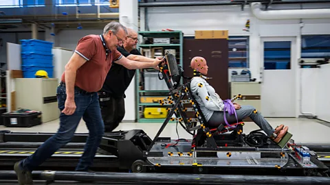 Getty Images Sweden recently began using female crash test dummies to make sure car safety measures are better at protecting women (Credit: Getty Images)