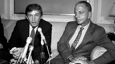 Getty Images Donald Trump and his lawyer Roy Cohn