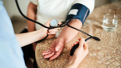 Getty Images In one follow-up of the Step 1 trial, patients' mean blood pressure had returned to its previous level 52 weeks after the treatment was stopped (Credit: Getty Images)