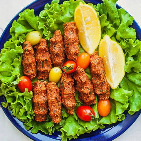 Getty Images Most places in Turkey now sell a meat-free version made from bulgur and nuts (Credit: Getty Images)
