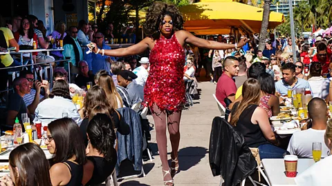 Alamy Drag queen Miami Palace Bar