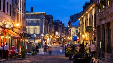 Getty Images Montreal's Old Town was founded by the French in the late 1600s; today, it's laced with hip bars and restaurants (Credit: Getty Images)