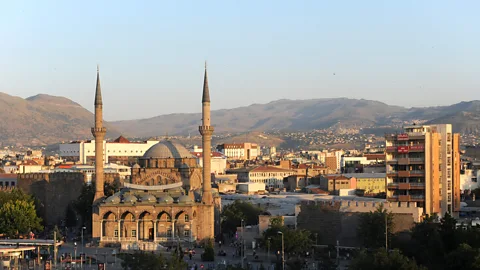 Getty Images The city of Kayseri sits in the shadow of Mount Erciyes (Credit: Getty Images)