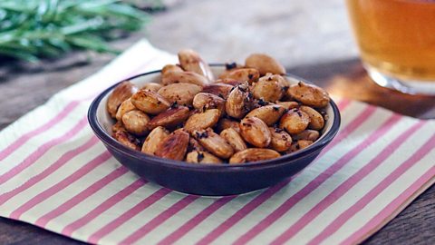 Rosemary-roasted almonds