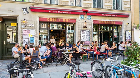 Alamy Café Morgenrot is adjacent to Tuntenhaus, one of Berlin's last remaining squats; a testament to the history of Berlin's queer community (Credit: Alamy)
