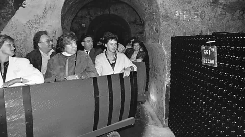 Getty Images Acclaimed Champagne house Piper-Heidsieck stockpiled rifles and grenades for the Resistance in its cellars (Credit: Getty Images)