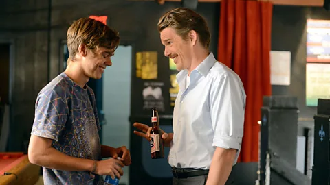 Alamy Ethan Hawke and Coltrane as father and son – the film is simultaneously about growing up and ageing (Credit: Alamy)