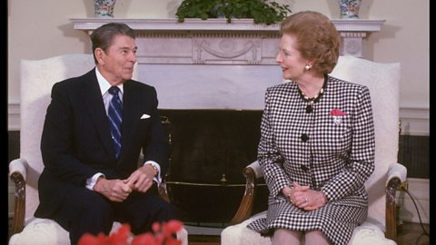 Ronald Reagan and Margaret Thatcher in the White House’s Oval Office