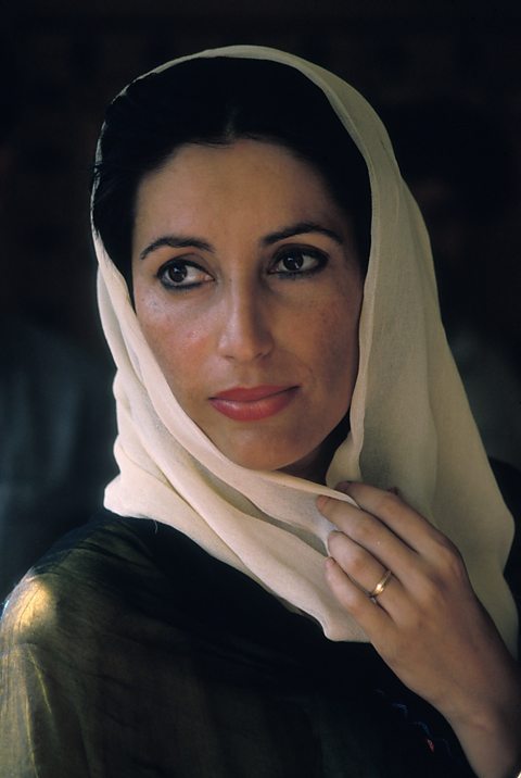 Pakistan’s first female Prime Minister, Benazir Bhutto