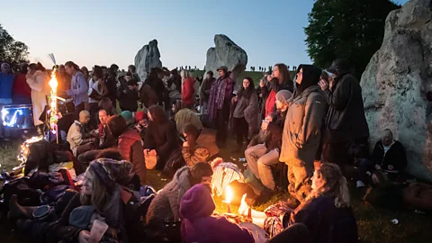 Alamy Avebury solstice celebrations are a more peaceful and family-friendly affair than Stonehenge (Credit: Alamy)