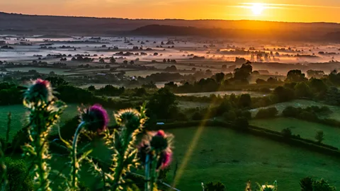 Getty Images The Somerset Levels were once a vast inland sea (Credit: Getty Images)