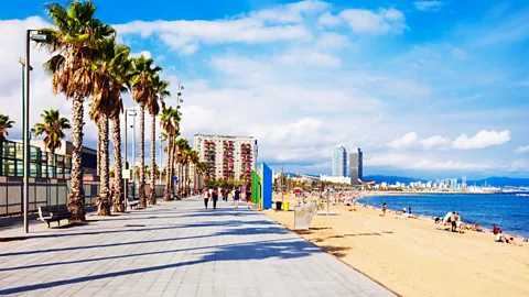 Alamy La Barceloneta neighbourhood meshes the best of Barcelona; city glamour and beach vibes (Credit: Alamy)