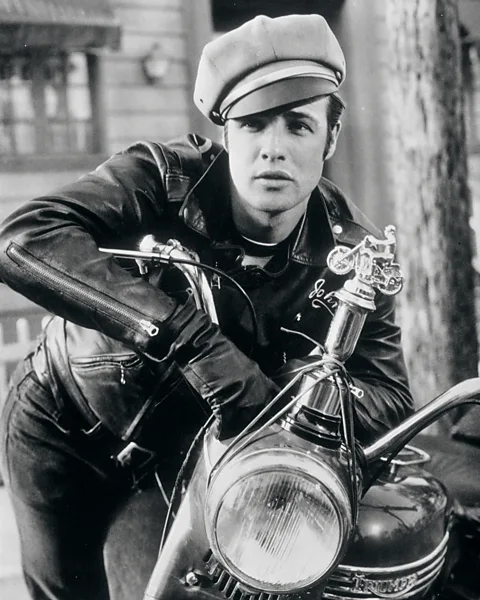 Getty Images Hollywood's first great biker icon was Marlon Brando as the rebellious Johnny Strabler in The Wild One (1953) (Credit: Getty Images)
