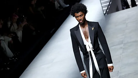 Getty Images TJ Sawyerr describes the US model Alton Mason as 'the first modern-day male supermodel' (Credit: Getty Images)