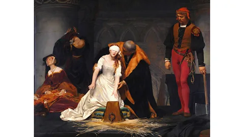 Alamy The Execution of Lady Jane Grey by Paul Delaroche, painted in 1833, depicts the execution of the teenage Tudor queen (Credit: Alamy)