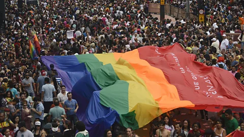 The Pride Festival in Sao Paulo is considered the largest in the world (Image credit: Alamy)