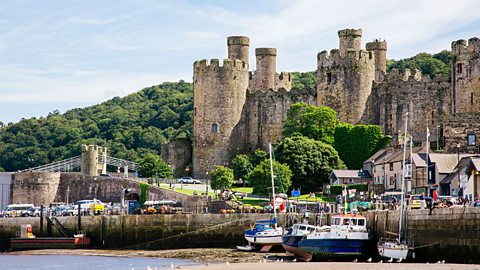 An old castle next to a harbour