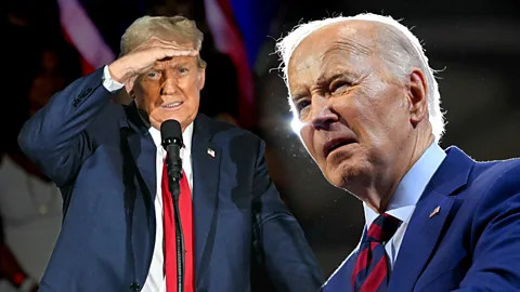 Getty Images A composite image showing Donald Trump and Joe Biden (Credit: Getty Images)