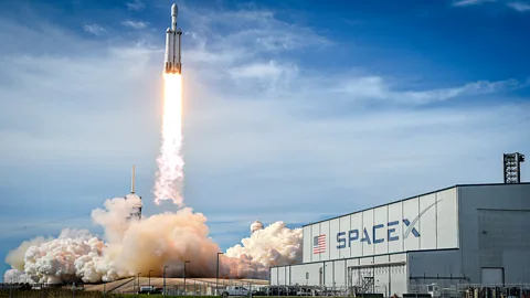 Getty Images Nasa's launch facility at Cape Canaveral in Florida has become an important site for nature conservation (Credit: Getty Images)