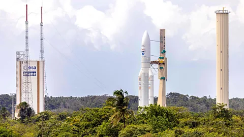 Getty Images The spaceport in French Guiana, where Esa launches its rockets from, is built in a jungle famed for its biodiversity (Credit: Getty Images)