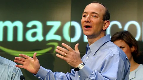 Getty Images In its first few years, under Bezos's leadership, Amazon quickly grew from a online bookstore into a pioneer in the ecommerce space (Credit: Getty Images)