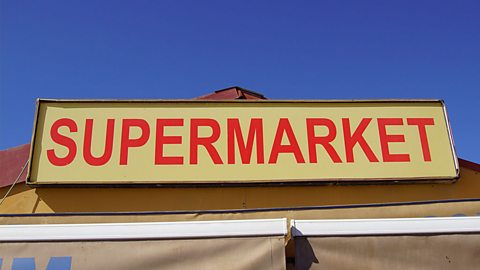 Supermarket sign