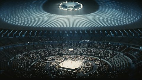 Inside the Palazzetto dello Sport