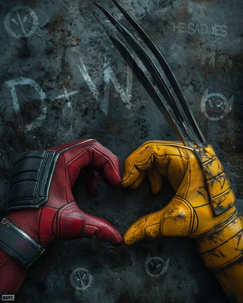 Disney The marketing campaign has played up a romantic link between Deadpool and Wolverine (Credit: Disney)
