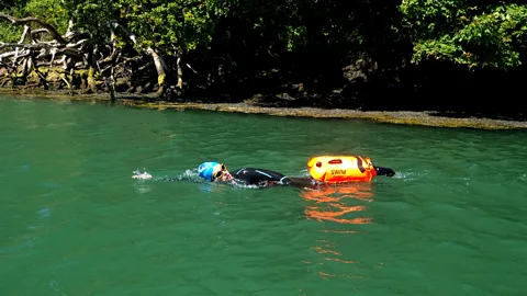 Chris Turns Anna swimming (Credit: Chris Turns)