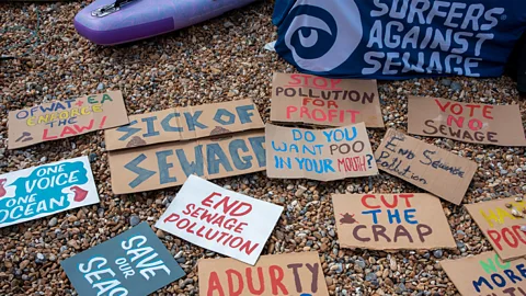 Getty Images In the UK, the non-profit Surfers Against Sewage, are campaigning for cleaner, safer waters (Credit: Getty Images)