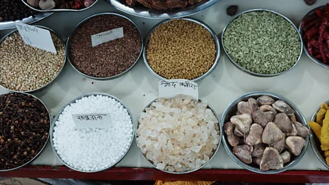 Menty Jamir Gond katira is sold as crystals; to turn it into a jelly, soak the crystals in water for at least four hours (Credit: Menty Jamir)