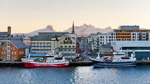 Barcos de Alamy atracados en Bodo (Crédito: Alamy)